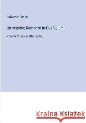 Un segreto; Romanzo In Due Volumi: Volume 2 - in caratteri grandi Salvatore Farina 9783387077841