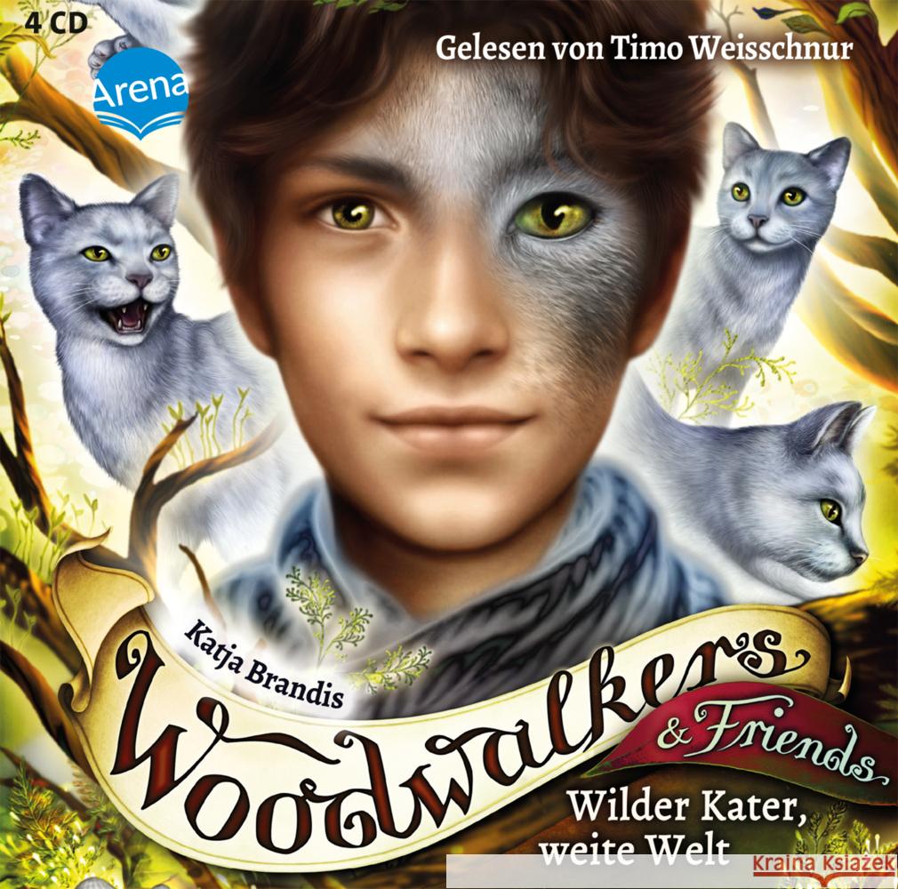 Woodwalkers & Friends. Wilder Kater, weite Welt, 4 Audio-CD Brandis, Katja 9783401241531