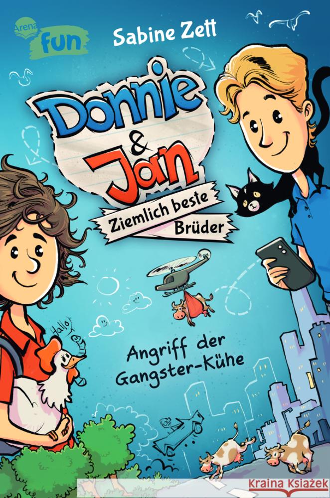 Donnie & Jan - Ziemlich beste Brüder. Angriff der Gangster-Kühe Zett, Sabine 9783401606750 Arena