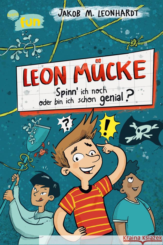 Leon Mücke (2). Spinn' ich noch oder bin ich schon genial? Leonhardt, Jakob M. 9783401606996 Arena