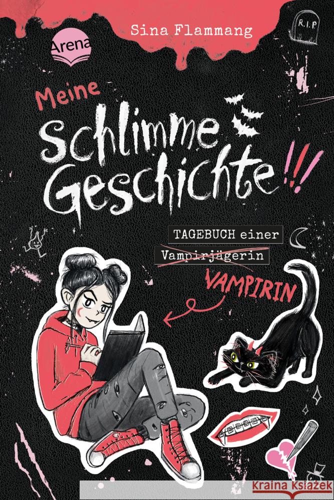 Meine schlimme Geschichte!!! Tagebuch einer Vampirin Flammang, Sina 9783401607788 Arena