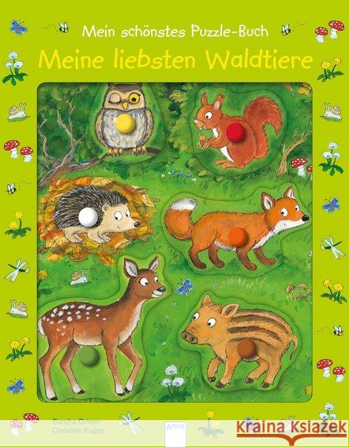 Mein schönstes Puzzle-Buch - Meine liebsten Waldtiere Grimm, Sandra 9783401714523