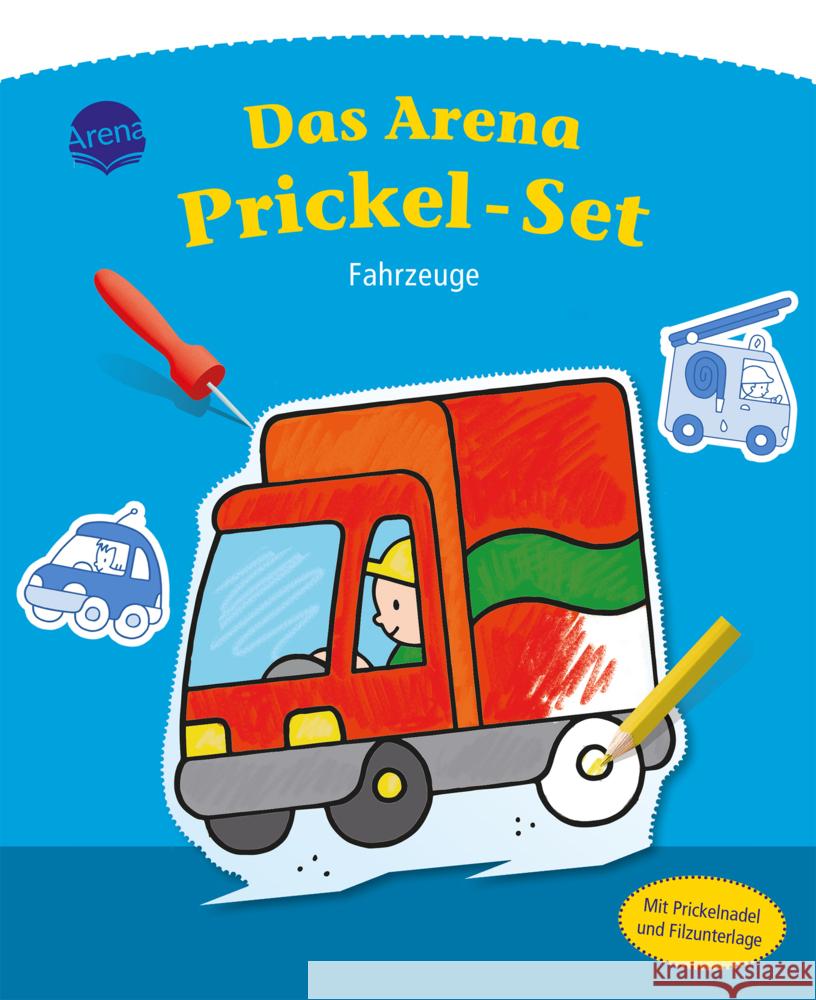 Das Arena Prickel-Set. Fahrzeuge Engelen, Anita 9783401717388