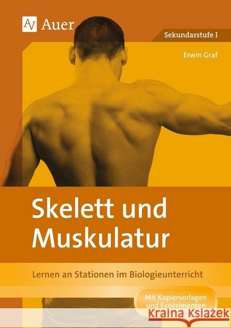 Skelett und Muskulatur : Lernen an Stationen im Biologieunterricht (5. und 6. Klasse). Mit Kopiervorlagen und Experimenten. Sekundarstufe I Graf, Erwin 9783403074861