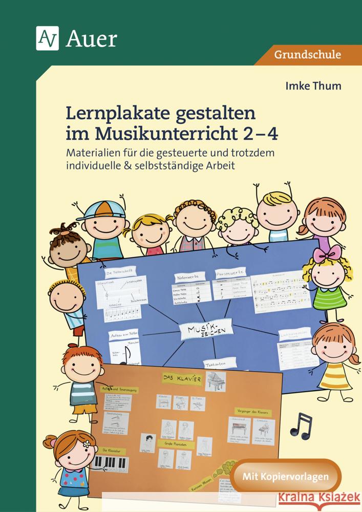 Lernplakate gestalten im Musikunterricht 2-4 Thum, Imke 9783403083849