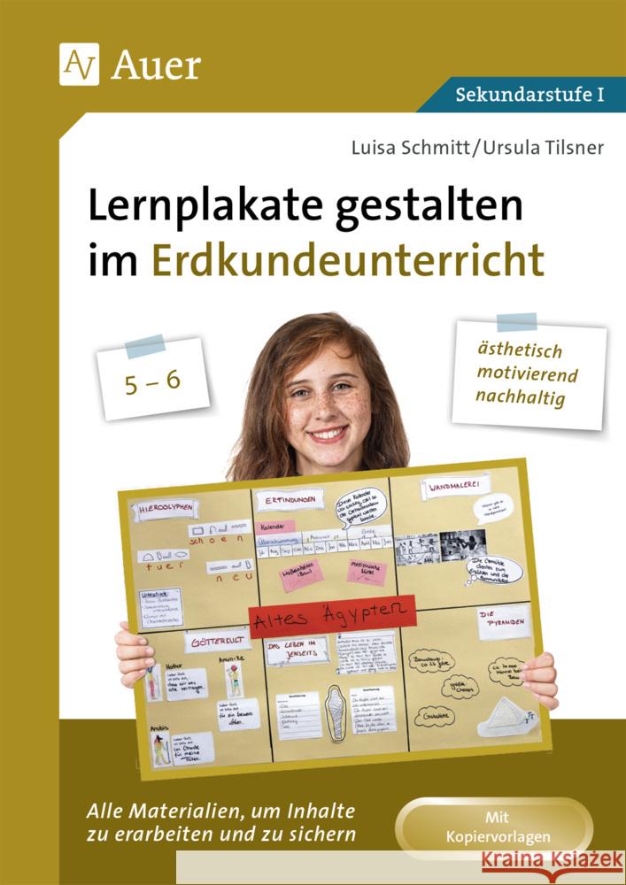 Lernplakate gestalten im Erdkundeunterricht 5-6 Schmitt, Luisa, Tilsner, Ursula 9783403083894