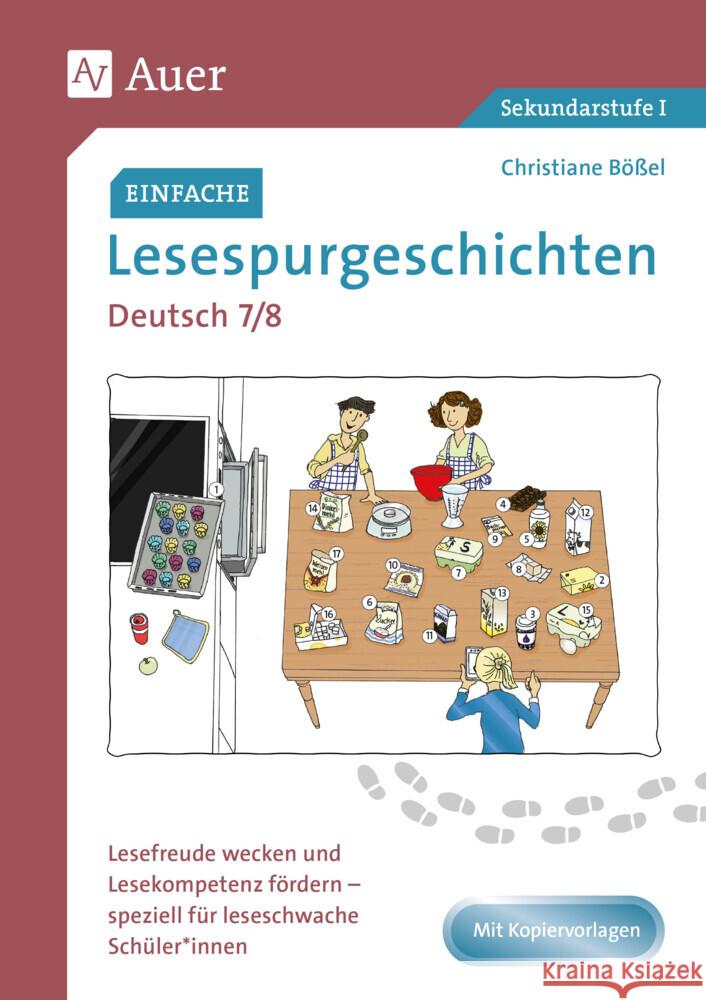 Einfache Lesespurgeschichten Deutsch 7-8 Bößel, Christiane 9783403084518