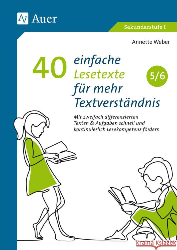 40 einfache Lesetexte für mehr Textverständnis 5-6 Weber, Annette 9783403085485