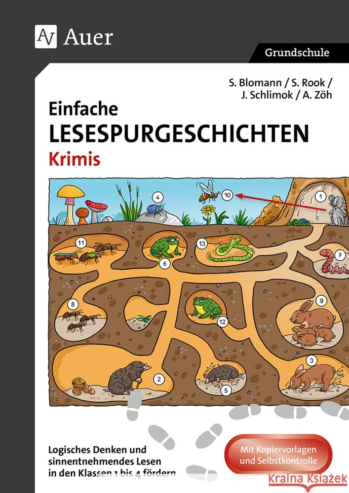 Einfache Lesespurgeschichten Krimis Blomann, S., Rook, S., Schlimok, J. 9783403086048 Auer Verlag in der AAP Lehrerwelt GmbH
