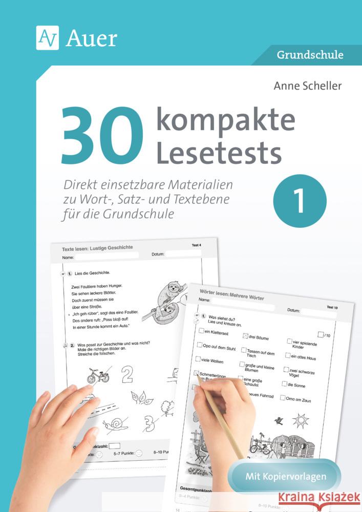 30 kompakte Lesetests für Klasse 1 Scheller, Anne 9783403088363