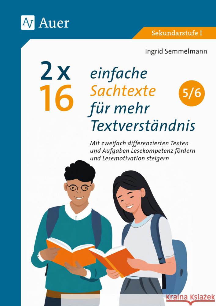 2 x 16 einfache Sachtexte für mehr Textverständnis Semmelmann, Ingrid 9783403088974 Auer Verlag in der AAP Lehrerwelt GmbH