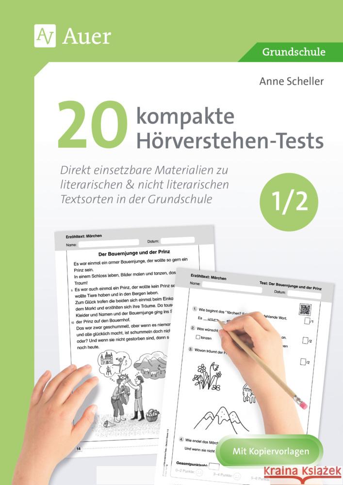 20 kompakte Hörverstehen-Tests für Klasse 1/2 Scheller, Anne 9783403093008