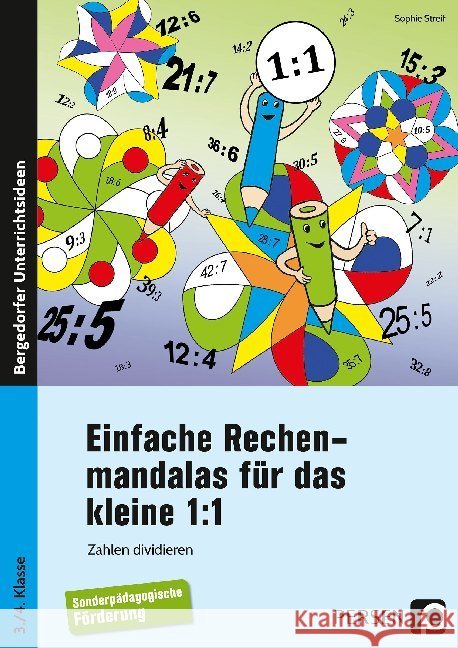 Einfache Rechenmandalas für das kleine 1:1 : Zahlen dividieren (3. und 4. Klasse) Streif, Sophie 9783403201335 Persen Verlag in der AAP Lehrerfachverlage Gm