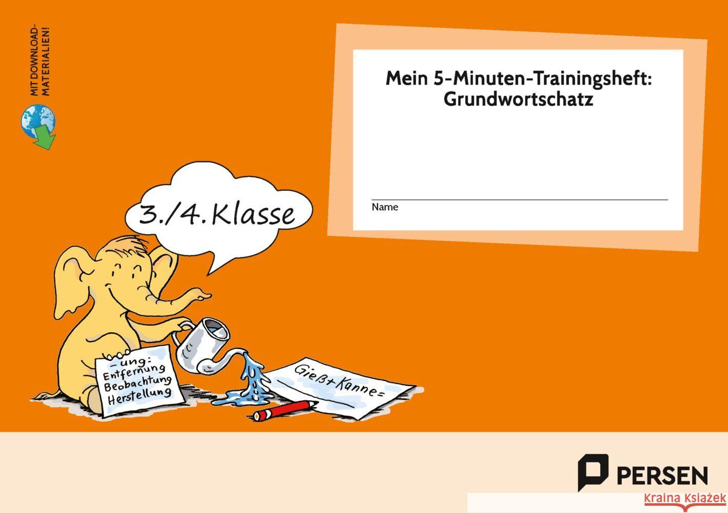 Mein 5-Min-Trainingsheft: Grundwortschatz - Kl.3/4 Jebautzke, Kirstin 9783403209799