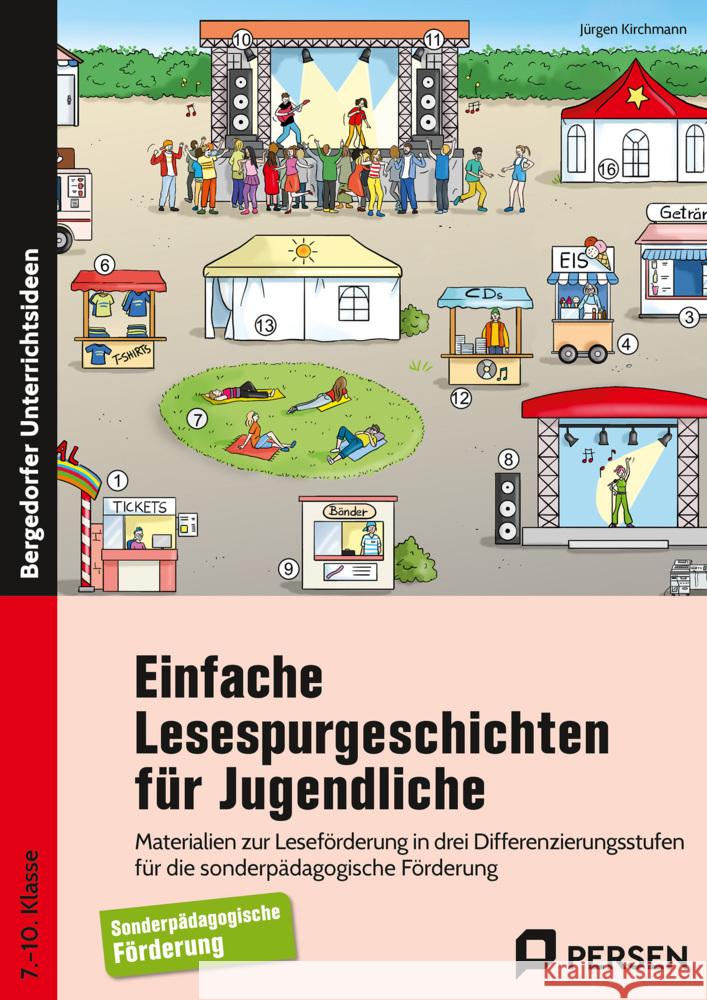 Einfache Lesespurgeschichten für Jugendliche Kirchmann, Jürgen 9783403209997