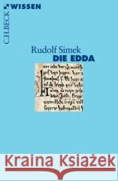 Die Edda Simek, Rudolf   9783406560842