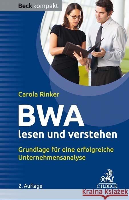 BWA lesen und verstehen Rinker, Carola 9783406769610 Beck Juristischer Verlag