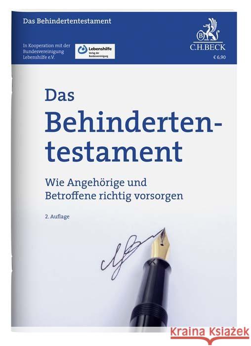 Das Behindertentestament Roglmeier, Julia, Demirci, Maria 9783406784194