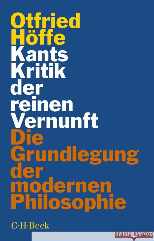Kants Kritik der reinen Vernunft Höffe, Otfried 9783406785504