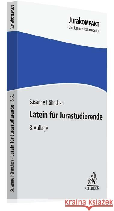 Latein für Jurastudierende Hähnchen, Susanne, Adomeit, Klaus 9783406785740