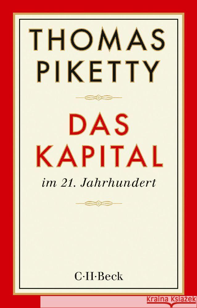 Das Kapital im 21. Jahrhundert Piketty, Thomas 9783406801044
