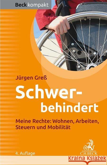 Schwerbehindert Greß, Jürgen 9783406807923 Beck Juristischer Verlag