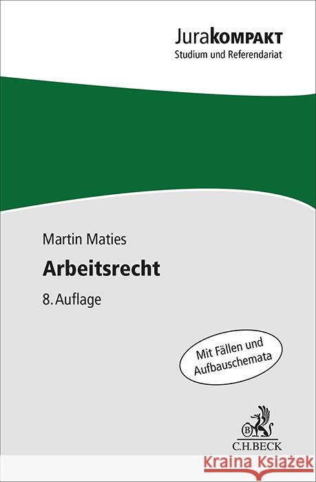 Arbeitsrecht Maties, Martin 9783406825422