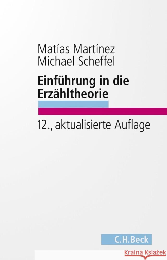 Einführung in die Erzähltheorie Martínez, Matías, Scheffel, Michael 9783406840074 Beck