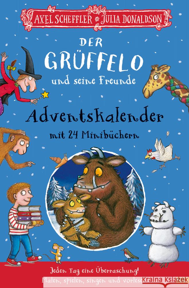 Der Grüffelo und seine Freunde. Adventskalender mit 24 Minibüchern Scheffler, Axel, Donaldson, Julia 9783407730145 Beltz