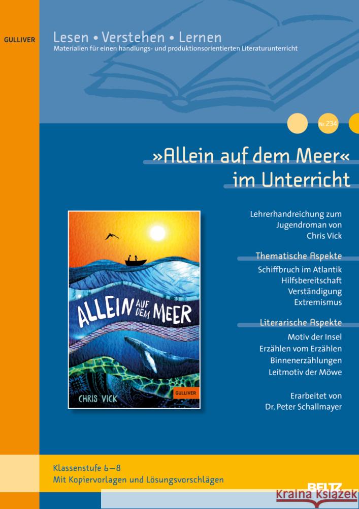 »Allein auf dem Meer« im Unterricht Böhmann, Marc 9783407824165