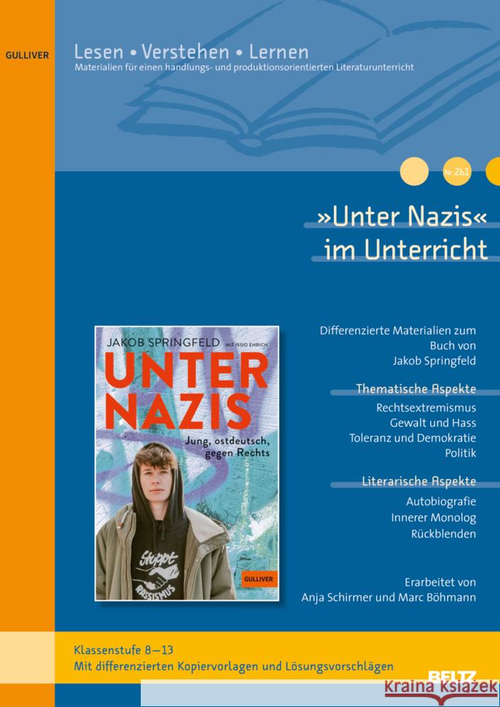 »Unter Nazis« im Unterricht Schirmer, Anja 9783407824493 Beltz