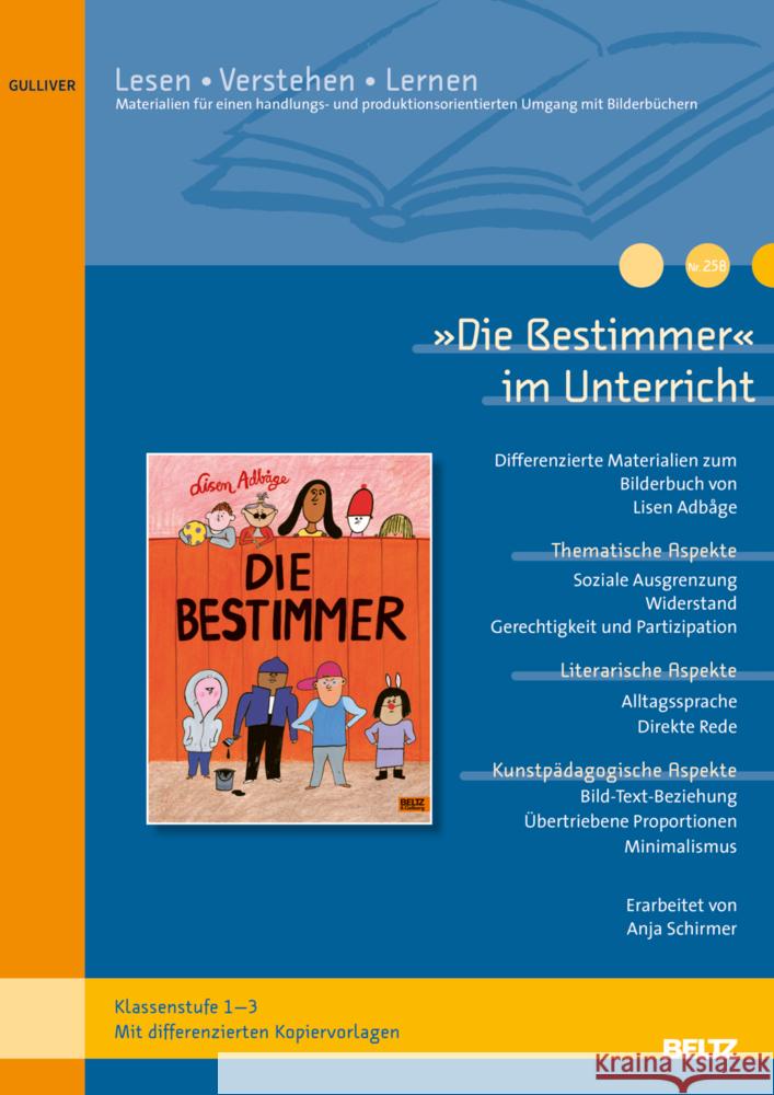 »Die Bestimmer« im Unterricht Schirmer, Anja 9783407824684