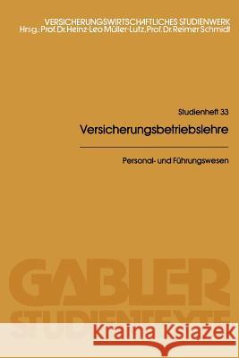 Personal- Und Führungswesen Schreiber, Hans 9783409007832