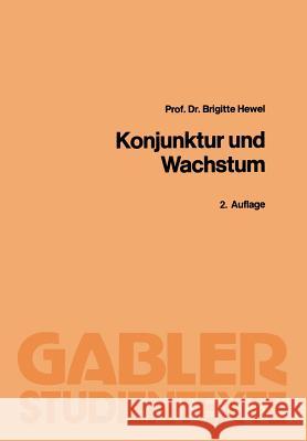 Konjunktur Und Wachstum: Theorie Und Politik Hewel, Brigitte 9783409021982 Gabler Verlag