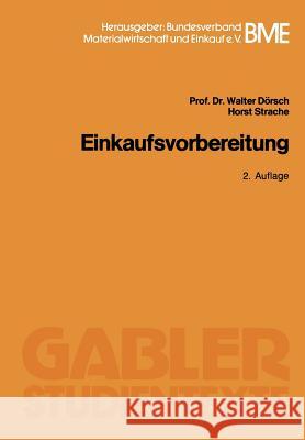 Einkaufsvorbereitung Walter D 9783409026147 Gabler Verlag