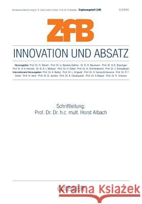 Innovation Und Absatz Horst Albach 9783409114554 Gabler Verlag