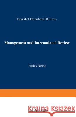 Management and International Review: Strategic Issues in International Human Resource Management Festing, Marion 9783409114752 Gabler Verlag