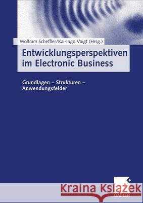 Entwicklungsperspektiven im Electronic Business: Grundlagen — Strukturen — Anwendungsfelder Wolfram Scheffler, Kai-Ingo Voigt 9783409117067