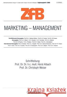 Marketing -- Management Albach, Horst 9783409119849 Gabler Verlag