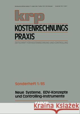 Neue Systeme, Edv-Konzepte Und Controlling-Instrumente Wolfgang Mannel 9783409121033