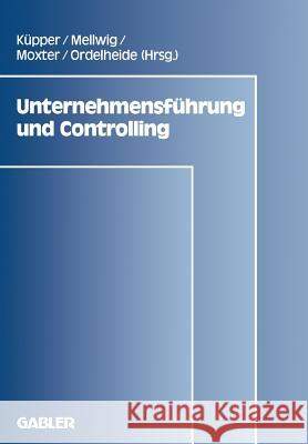 Unternehmensführung Und Controlling Küpper, Hans-Ulrich 9783409133678 Gabler Verlag