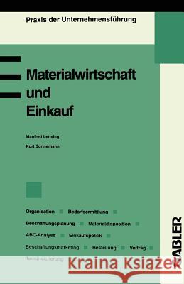 Materialwirtschaft Und Einkauf Manfred Lenglishsing Manfred Lensing 9783409135290 Gabler Verlag