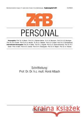 Personal Horst Albach 9783409139540 Gabler Verlag