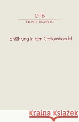 Einführung in Den Optionshandel Imo, Christian 9783409140164 Gabler Verlag