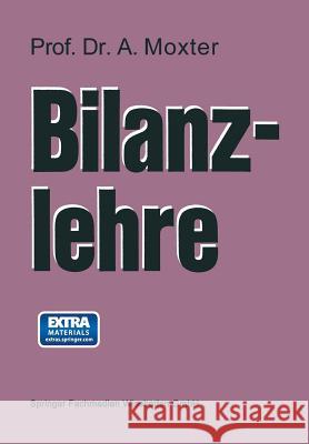 Bilanzlehre Adolf Moxter 9783409161329 Gabler Verlag