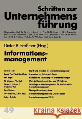 Informationsmanagement Pressmar Diete 9783409179188 Gabler Verlag