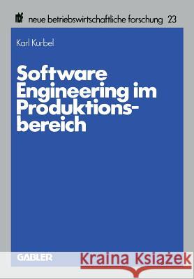 Software Engineering Im Produktionsbereich Karl Kurbel 9783409340656