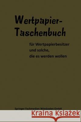 Wertpapier Taschenbuch Dr Woeste Dr Lippens Dr -Vw Hans Keil 9783409479073