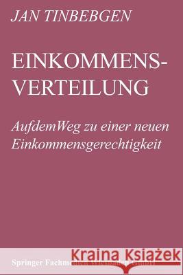 Einkommensverteilung Jan Tinbergen Jan Tinbergen 9783409603423