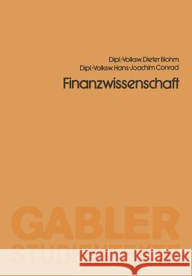 Finanzwissenschaft Dieter Blohm Dieter Blohm 9783409645416